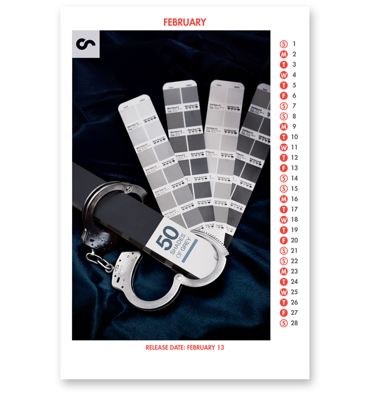 CultureSpan Marketing - Movie "50 Shades of Grey" Poster/Calendar Mailer