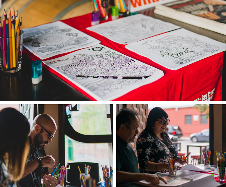 National Coloring Book Day highlighted by CultureSpan Marketing, hosted by DeadBeach in El Paso, Texas