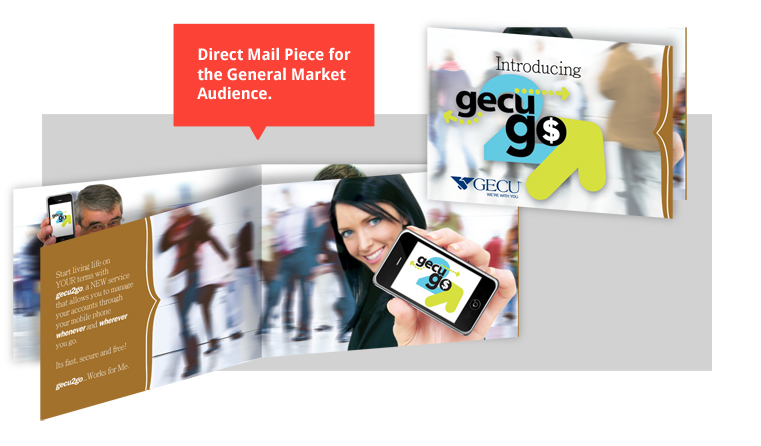GECU2go Direct Mail Piece for the General Market