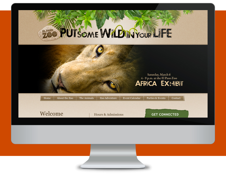 El Paso Zoo Website Redesign
