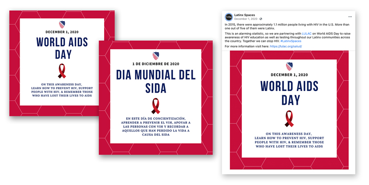 LULAC World AIDS Day Social Media