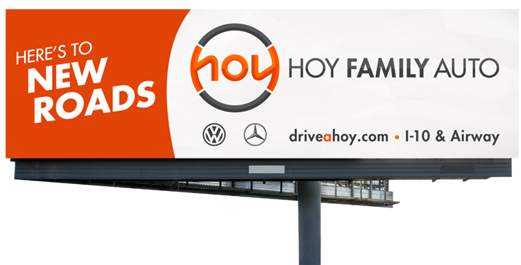 Hoy Family Auto Branding Billboard